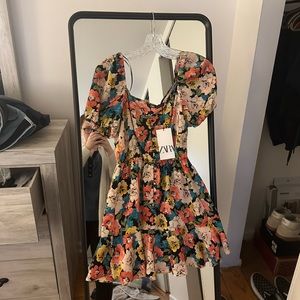 Zara floral dress